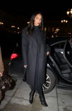 LAURA HARRIER Arrives at Place Vendome at Paris Fashion Week 01/26/2025