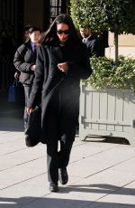 LAURA HARRIER Leaves Her Hotel During Paris Fashion Week 01/27/2025