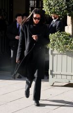 LAURA HARRIER Leaves Her Hotel During Paris Fashion Week 01/27/2025
