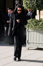 LAURA HARRIER Leaves Her Hotel During Paris Fashion Week 01/27/2025