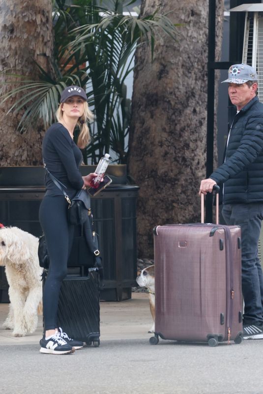 LAURA SAVOIE and Dennis Quaid Face Full Capacity at a Hotel as They Seek Refuge Amid Los Angeles Wildfires 01/09/2025