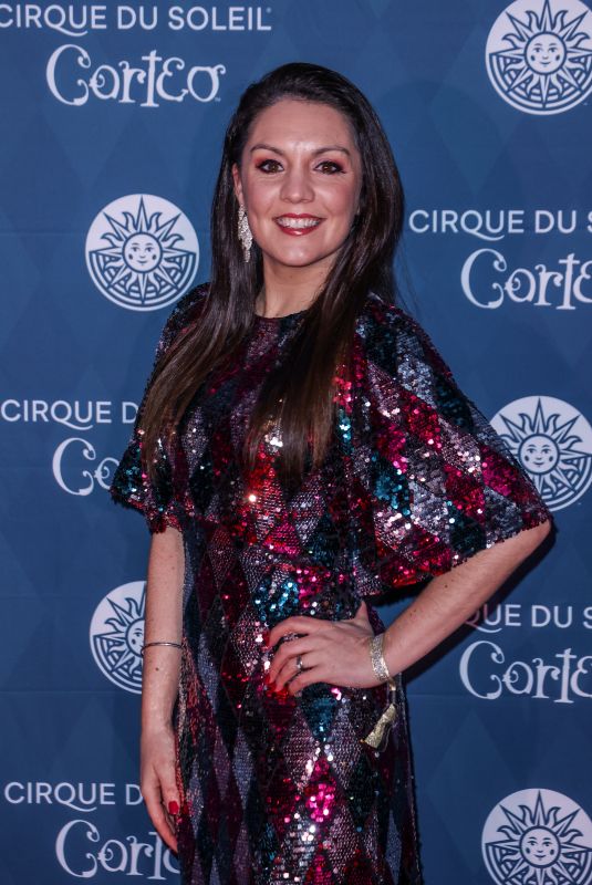LAURA TOBIN at Cirque du Soleil Corteo Premiere in London 01/15/2025
