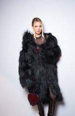 LEONIE HANNE Arrives at Elie Saab Haute Couture SS25 Show at Palais de Tokyo in Paris 01/29/2025