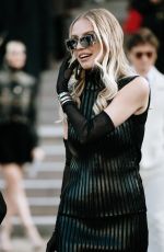 LEONIE HANNE Arrives at Schiaparelli Haute Couture Spring-Summer 2025 Show at Paris Fashion Week 01/27/2025