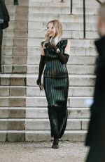LEONIE HANNE Arrives at Schiaparelli Haute Couture Spring-Summer 2025 Show at Paris Fashion Week 01/27/2025
