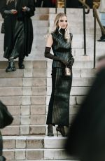 LEONIE HANNE Arrives at Schiaparelli Haute Couture Spring-Summer 2025 Show at Paris Fashion Week 01/27/2025