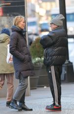 LESLIE BIBB Chatting with Griffin Dunne in New York City 01/15/2025
