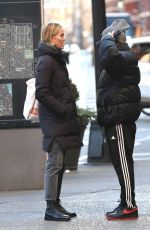 LESLIE BIBB Chatting with Griffin Dunne in New York City 01/15/2025