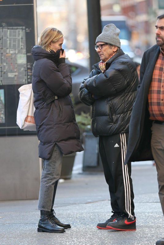 LESLIE BIBB Chatting with Griffin Dunne in New York City 01/15/2025