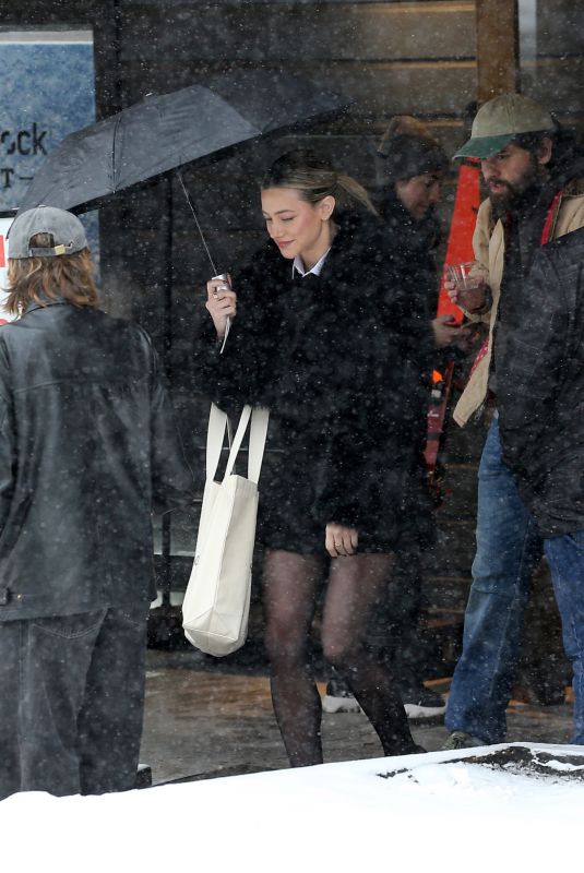 LILI REINHART Out at Sundance Film Festival in Park City 01/25/2025