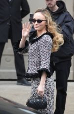LILY-ROSE DEPP Arrives at Chanel Fashion Show in Paris 01/28/2025