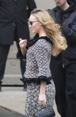 LILY-ROSE DEPP Arrives at Chanel Fashion Show in Paris 01/28/2025