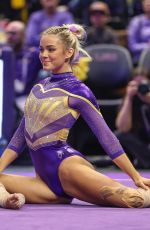 LIVVY DUNNE at Florida v LSU Gymnastics Meet in Baton Rouge 01/17/2025