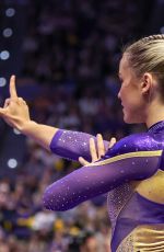 LIVVY DUNNE at Florida v LSU Gymnastics Meet in Baton Rouge 01/17/2025