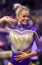 LIVVY DUNNE at Florida v LSU Gymnastics Meet in Baton Rouge 01/17/2025
