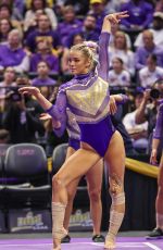 LIVVY DUNNE at Florida v LSU Gymnastics Meet in Baton Rouge 01/17/2025