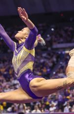LIVVY DUNNE at Florida v LSU Gymnastics Meet in Baton Rouge 01/17/2025