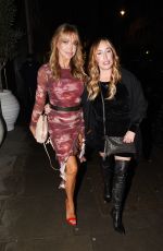 LIZZIE CUNDY and JOY DESMOND Arrives at Gaia Restaurant in London 01/15/2025