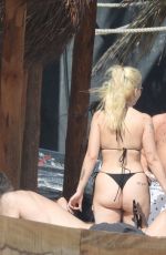 LOTTIE MOSS in Bikini at a Beach in Tulum 01/05/2025