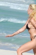 LOTTIE MOSS in Bikini at a Beach in Tulum 01/05/2025