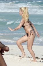 LOTTIE MOSS in Bikini at a Beach in Tulum 01/05/2025