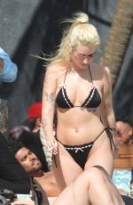 LOTTIE MOSS in Bikini at a Beach in Tulum 01/05/2025