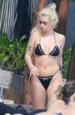 LOTTIE MOSS in Bikini at a Beach in Tulum 01/05/2025