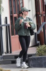 LUCY HALE at Verve Coffee in Studio City 01/20/2025