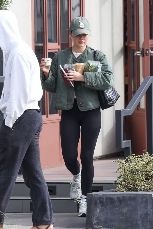 LUCY HALE at Verve Coffee in Studio City 01/20/2025