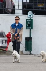 LUCY HALE Out and About with Her Dog in Studio City 01/22/2025