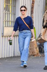 LUCY HALE Stops by Erewhon Market to Stock up on Groceries and a Green Smoothie in Studio City 01/12/2025