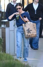LUCY HALE Stops by Erewhon Market to Stock up on Groceries and a Green Smoothie in Studio City 01/12/2025