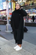 MADISON KEYS Out at Times Square in New York City 01/28/2025