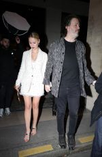 MARIA BAKALOVA Holding Hands with a Mystery Man at Costes Party in Paris 01/27/2025
