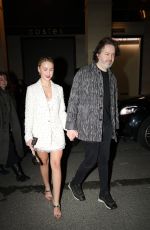 MARIA BAKALOVA Holding Hands with a Mystery Man at Costes Party in Paris 01/27/2025