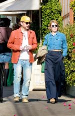 MARY ELIZABETH ELLIS and Charlie Day Out for a Lunch Date in Los Feliz 01/04/2025