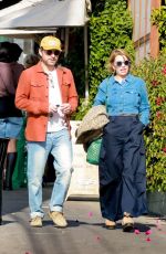 MARY ELIZABETH ELLIS and Charlie Day Out for a Lunch Date in Los Feliz 01/04/2025