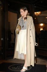 MATILDA LUTZ Arrives at Ami Fashion Show in Paris 01/22/2025
