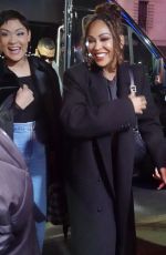 MEAGAN GOOD Arrives at Madison Square Garden in New York City 01/13/2025