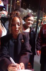 MEAGAN GOOD Arrives at Madison Square Garden in New York City 01/13/2025