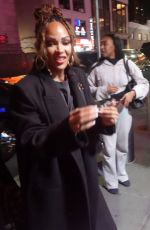 MEAGAN GOOD Arrives at Madison Square Garden in New York City 01/13/2025