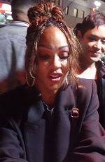 MEAGAN GOOD Arrives at Madison Square Garden in New York City 01/13/2025
