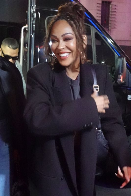 MEAGAN GOOD Arrives at Madison Square Garden in New York City 01/13/2025