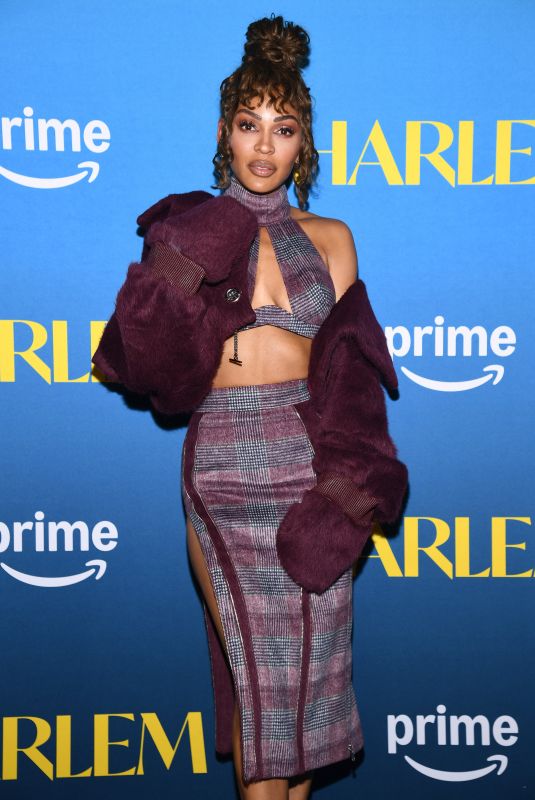 MEAGAN GOOD at Harlem Season 3 Premiere at NeueHouse Madison Square in New York 01/15/2025