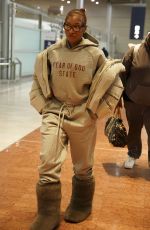 MEGAN THEE STALLION at Paris Airport Arrives for Paris Fashion Week 01/26/2025