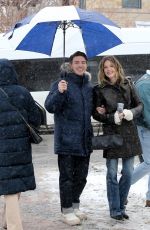 MEGHANN FAHY and Stephen Simbari Out at Sundance Film Festival in Park City 01/25/2025