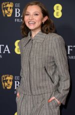 MIA MCKENNA-BRUCE at EE BAFTA Film Awards 2025 Nominations Announcement at BAFTA in London 01/15/2025