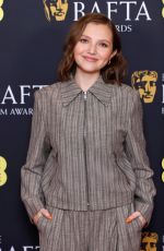 MIA MCKENNA-BRUCE at EE BAFTA Film Awards 2025 Nominations Announcement at BAFTA in London 01/15/2025