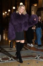 MICHELLE HUNZIKER Arrives to Celebrates Her 48th Birthday at Savini Restaurant in Milan 01/24/2025