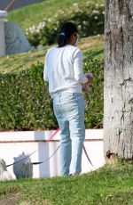 MICHELLE RODRIGUEZ Walks Her Dogs Near Fire-affected Runyon Canyon 01/09/2025